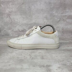 Koio Capri Sneakers Womens 39 US Size 9 Off White Leather Suede Made‎ In Italy